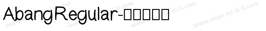 Abang Regular字体转换